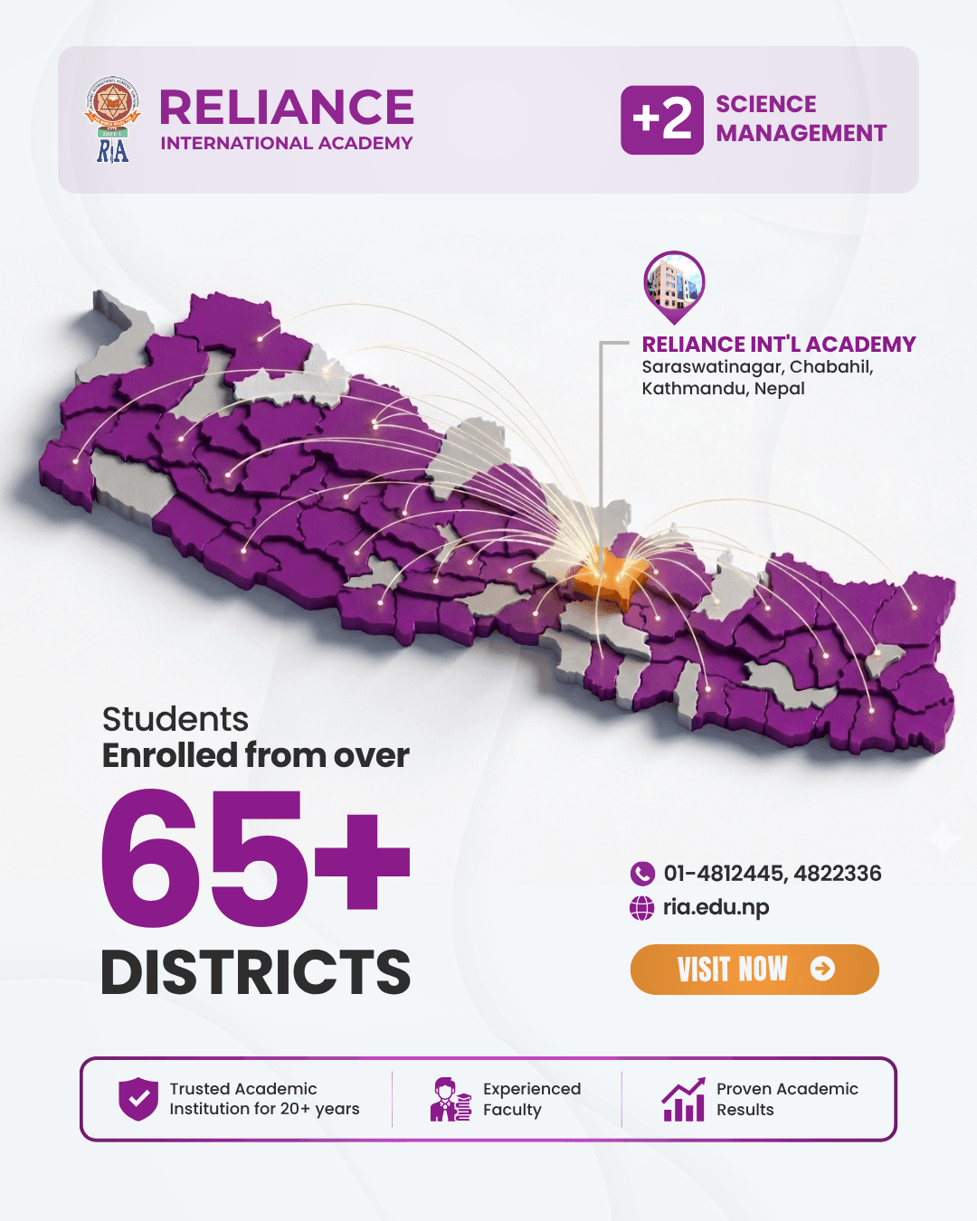 Social media post design featuring a map graphic